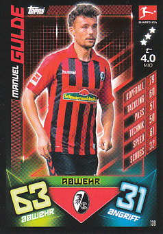 Manuel Gulde SC Freiburg 2019/20 Topps MA Bundesliga #138